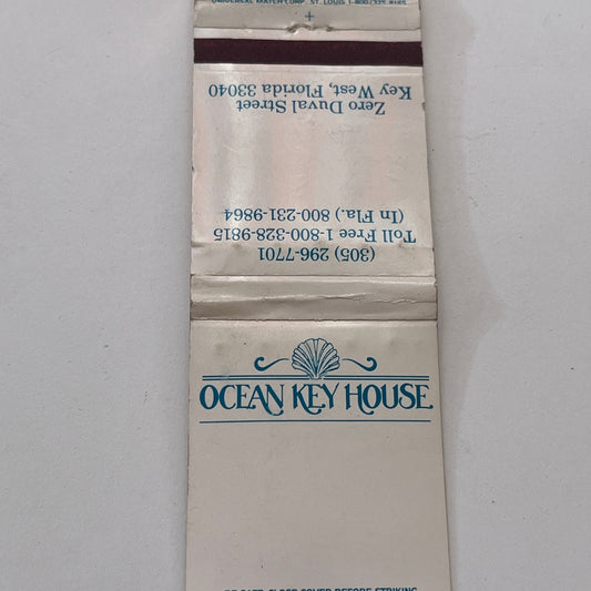 Ocean Key House Key West Florida Vintage Matchbook Cover TB8-MB-14