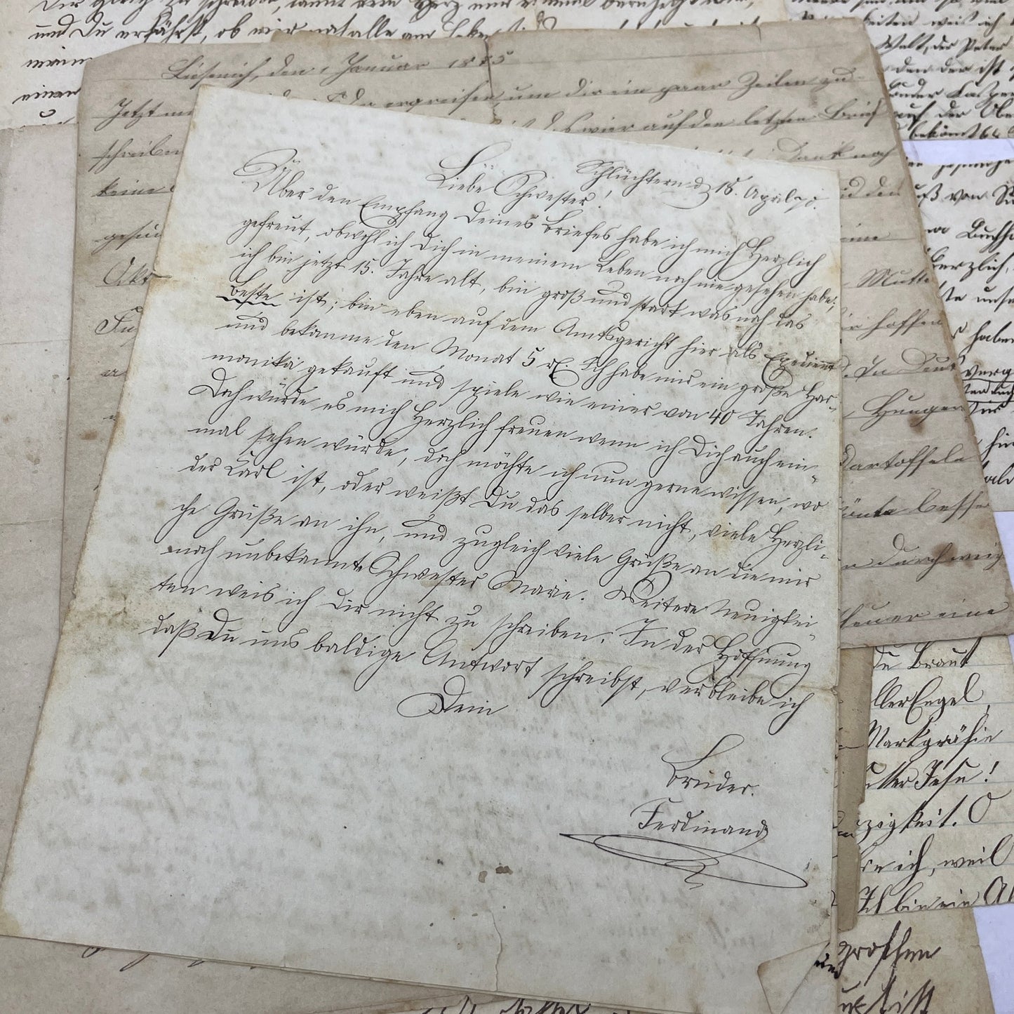 1800s Collection of Original Handwritten German Letters Mostly 1860-1880s D18