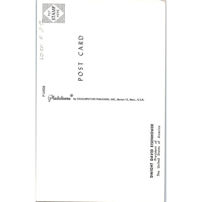 President Dwight Eisenhower Portrait Vintage Postcard PC17