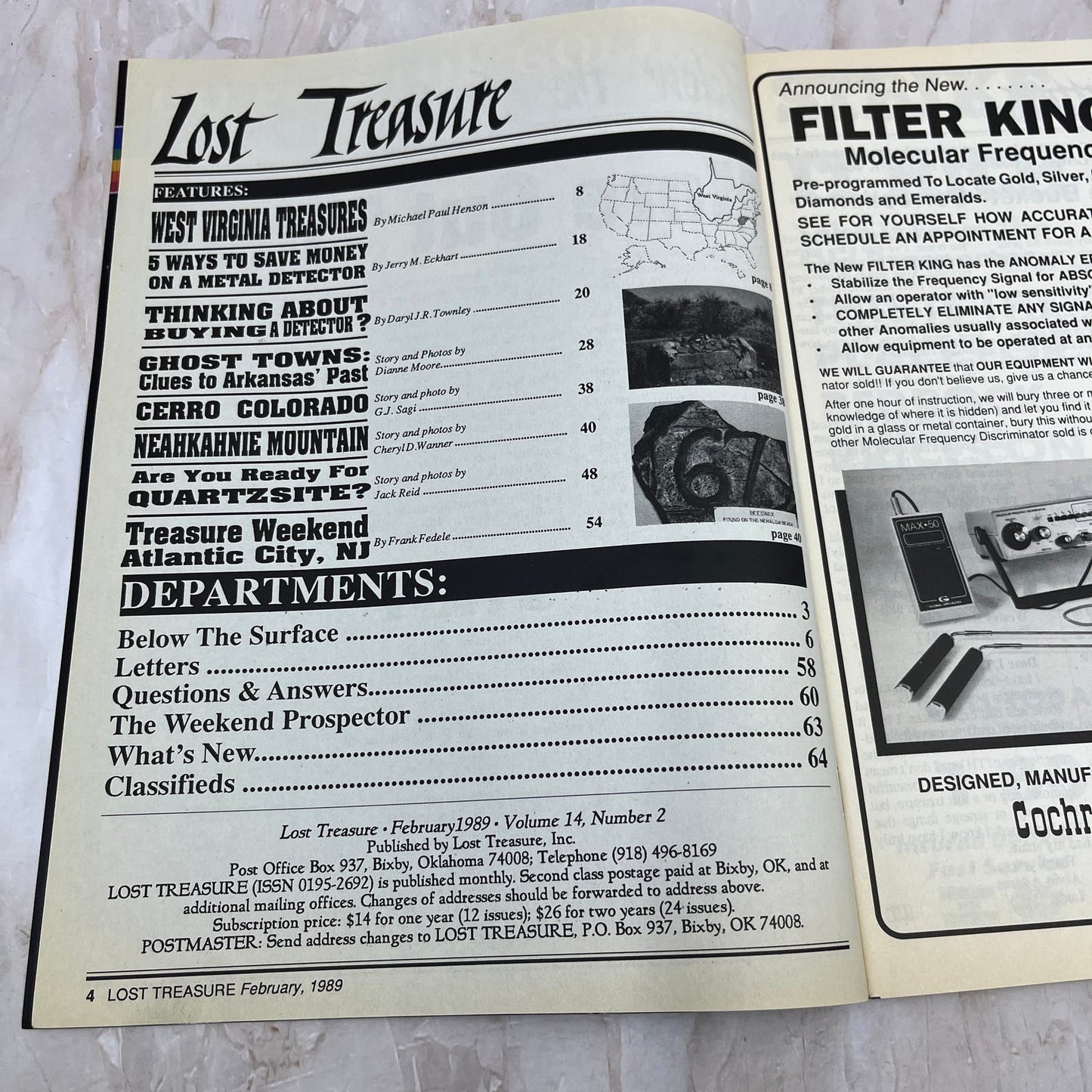 1989 Feb - Lost Treasure Magazine - Treasure Hunting Gold Prospecting M14
