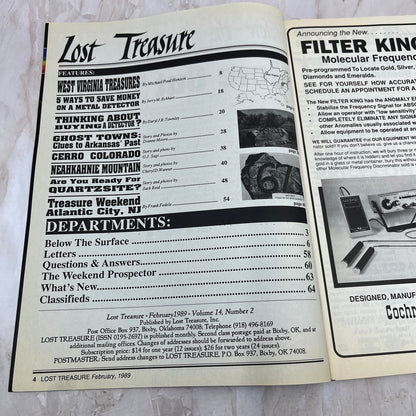 1989 Feb - Lost Treasure Magazine - Treasure Hunting Gold Prospecting M14