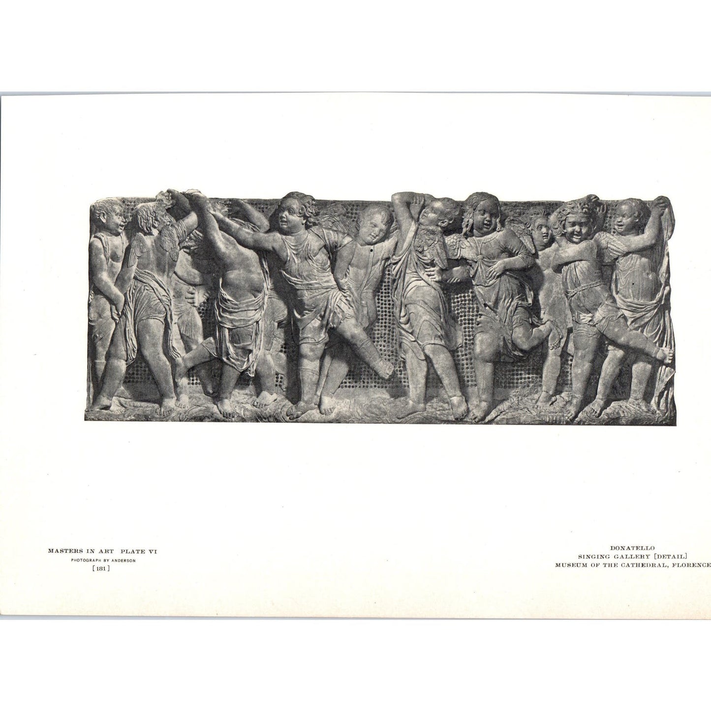 Singing Gallery Detail - Donatello c1905 Art Print D12
