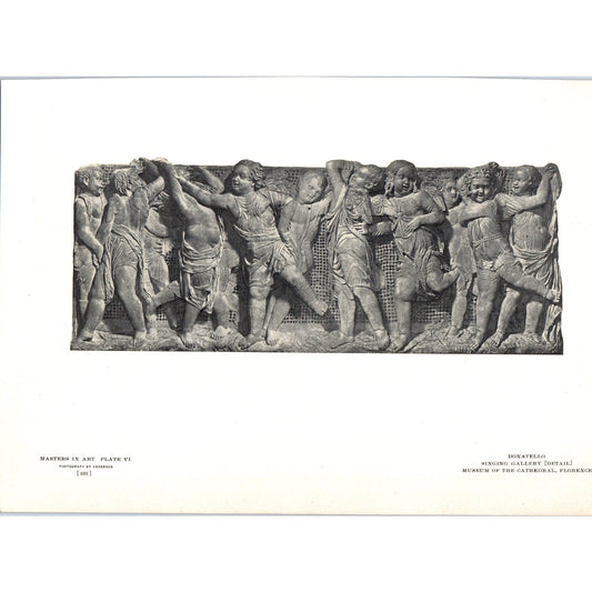 Singing Gallery Detail - Donatello c1905 Art Print D12