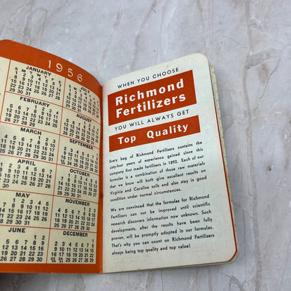 1956 Richmond Guano Advertising Pocket Notebook TG8-VV