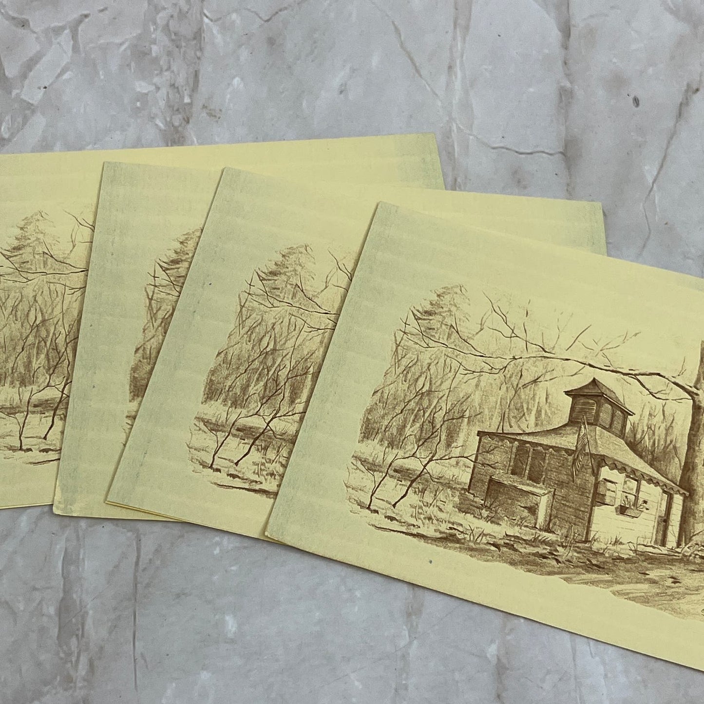 Vintage Lot of 16 Wm. C. Gardner Blank Greeting Cards Maryland Sketches TF5