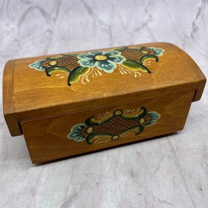 Vintage Handmade Folk Art Wood Hope Chest for American Girl Doll 6x2x3 TH2