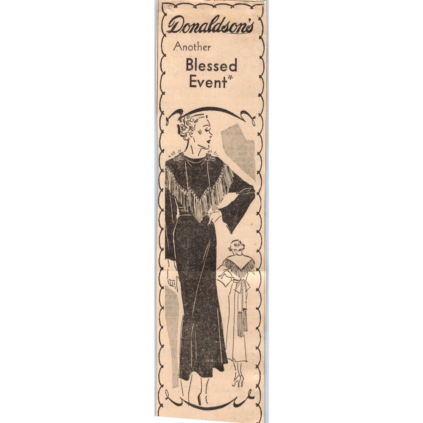 Donaldson's Department Store 2x8" 1935 Minneapolis Journal Advertisement AE7-N1