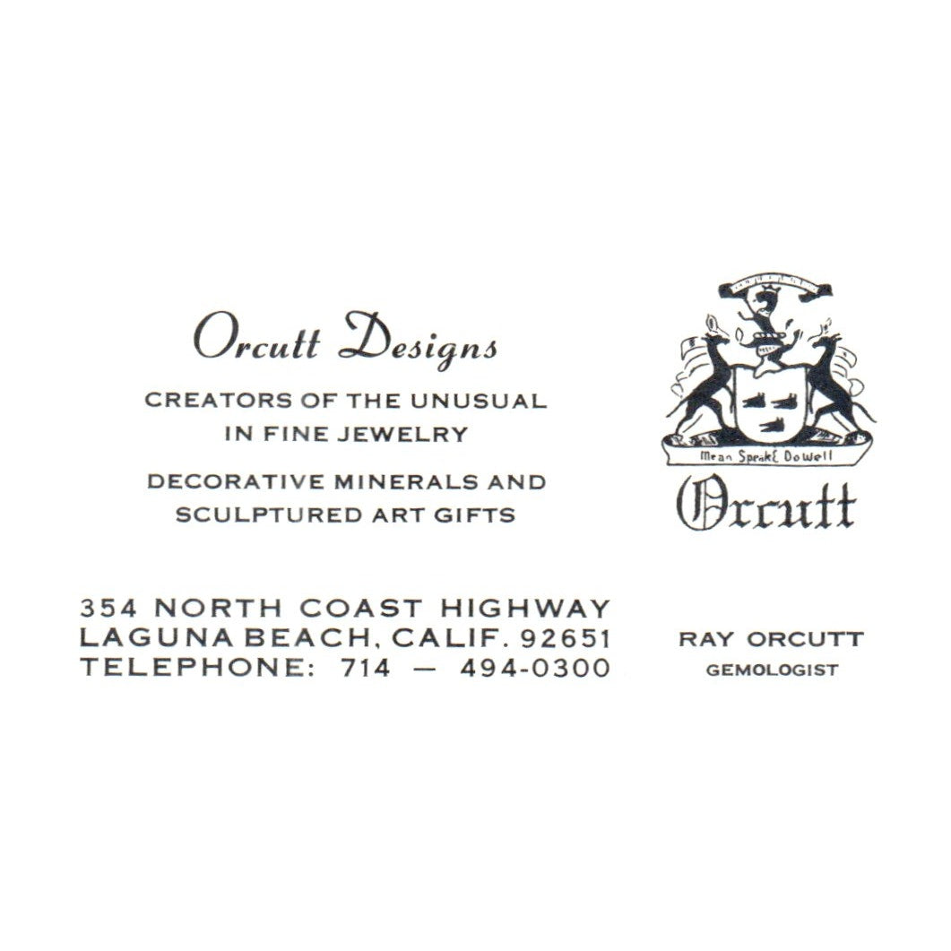 Vintage Designs In Wood Emmett & Pat Hanson You Think It CA Business Card SF3-B1