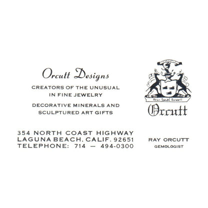 Vintage Designs In Wood Emmett & Pat Hanson You Think It CA Business Card SF3-B1