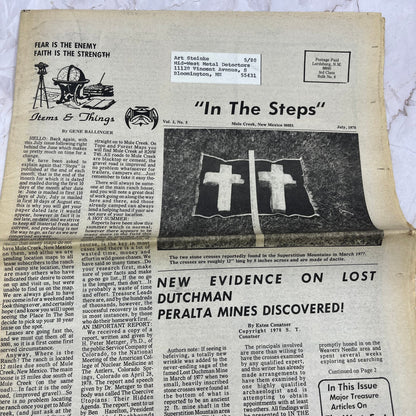 1978 July - In the Steps of the Treasure Hunter Newspaper - Mule Creek NM M11
