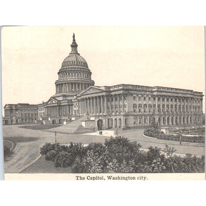 The Capitol at Washington City 1901 Engraving AF2-P3