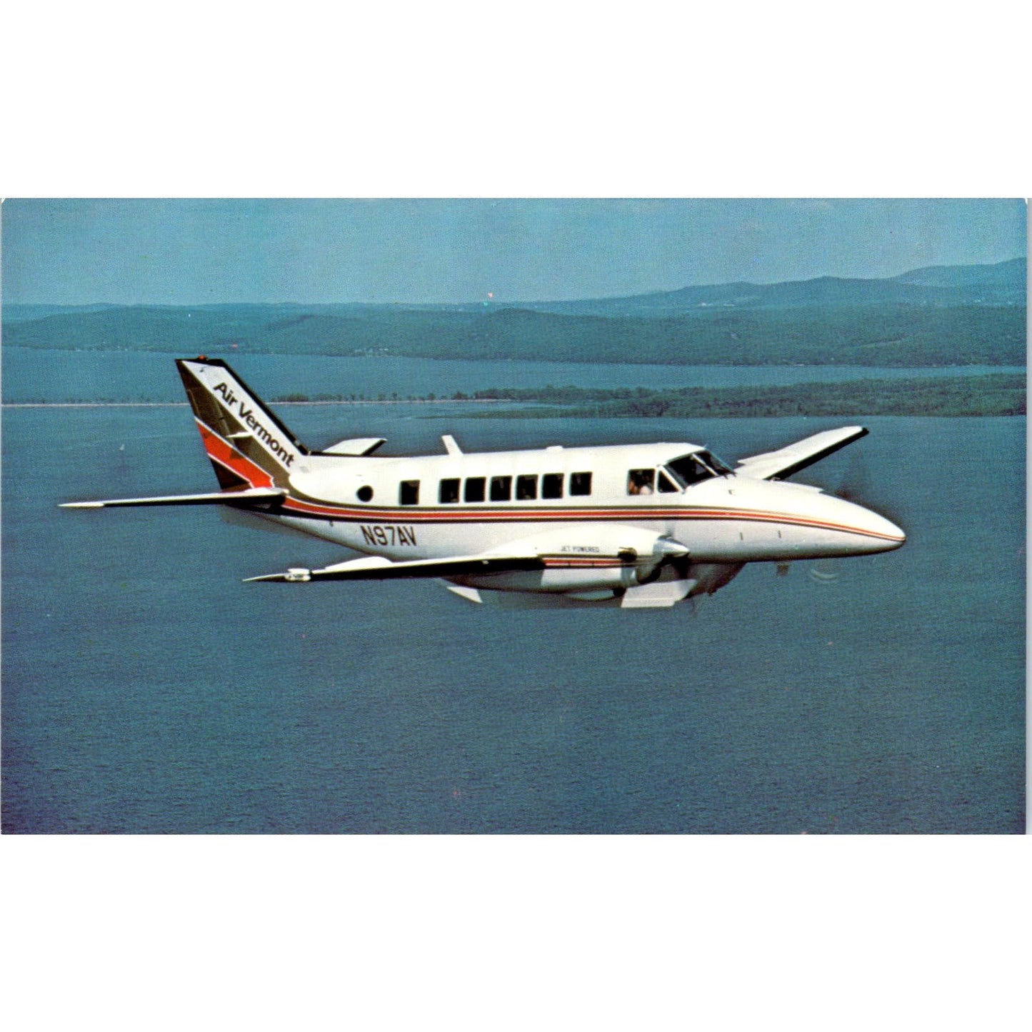 Air Vermont Beech C-99 Vintage Postcard PC2