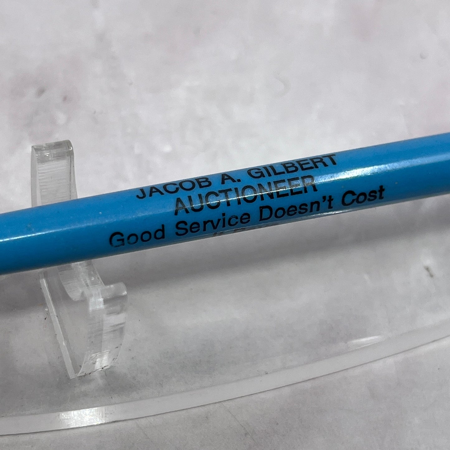 Jacob A Gilbert Auctioneer Vintage Advertising Pen TC5-PP2