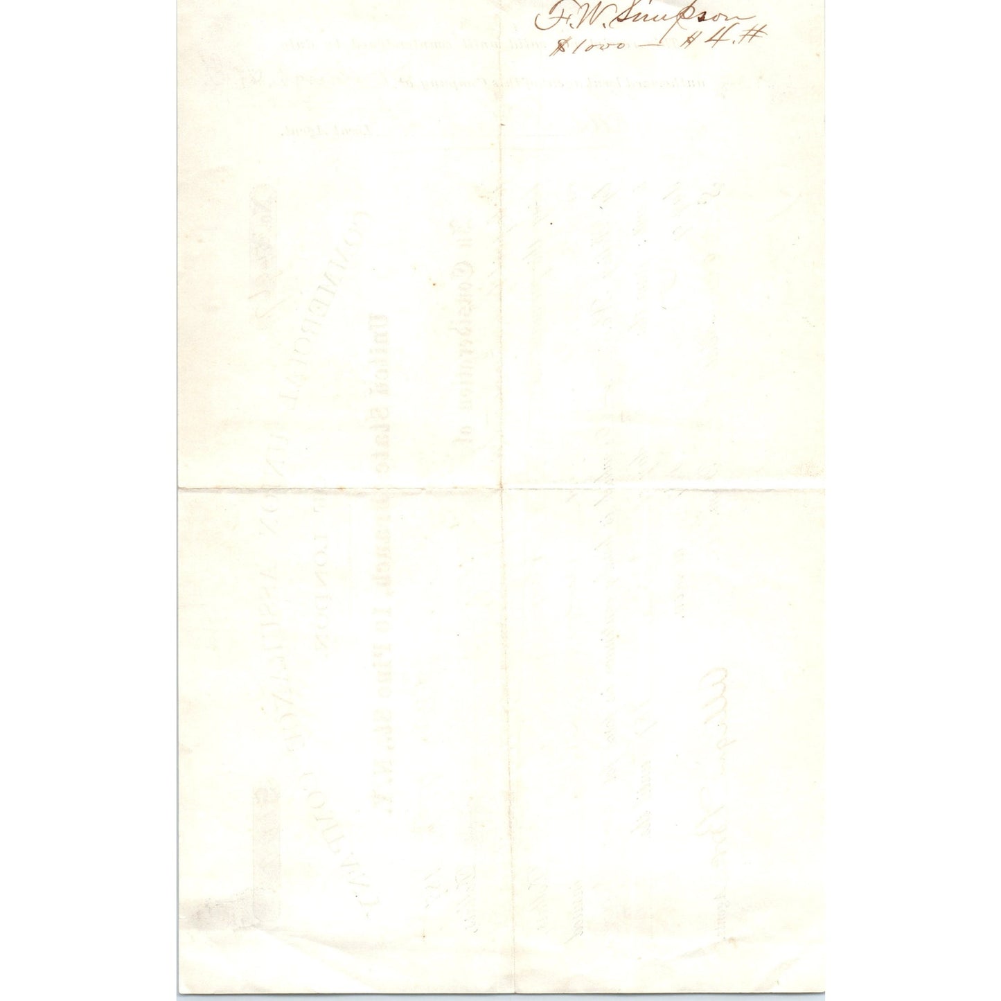 1875 Commercial Union Assurance Co of London Pine St NY Receipt Letterhead D24