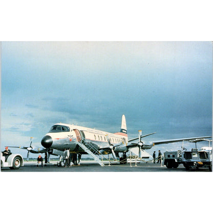 Continental Airlines Viscount Vintage Postcard PC19