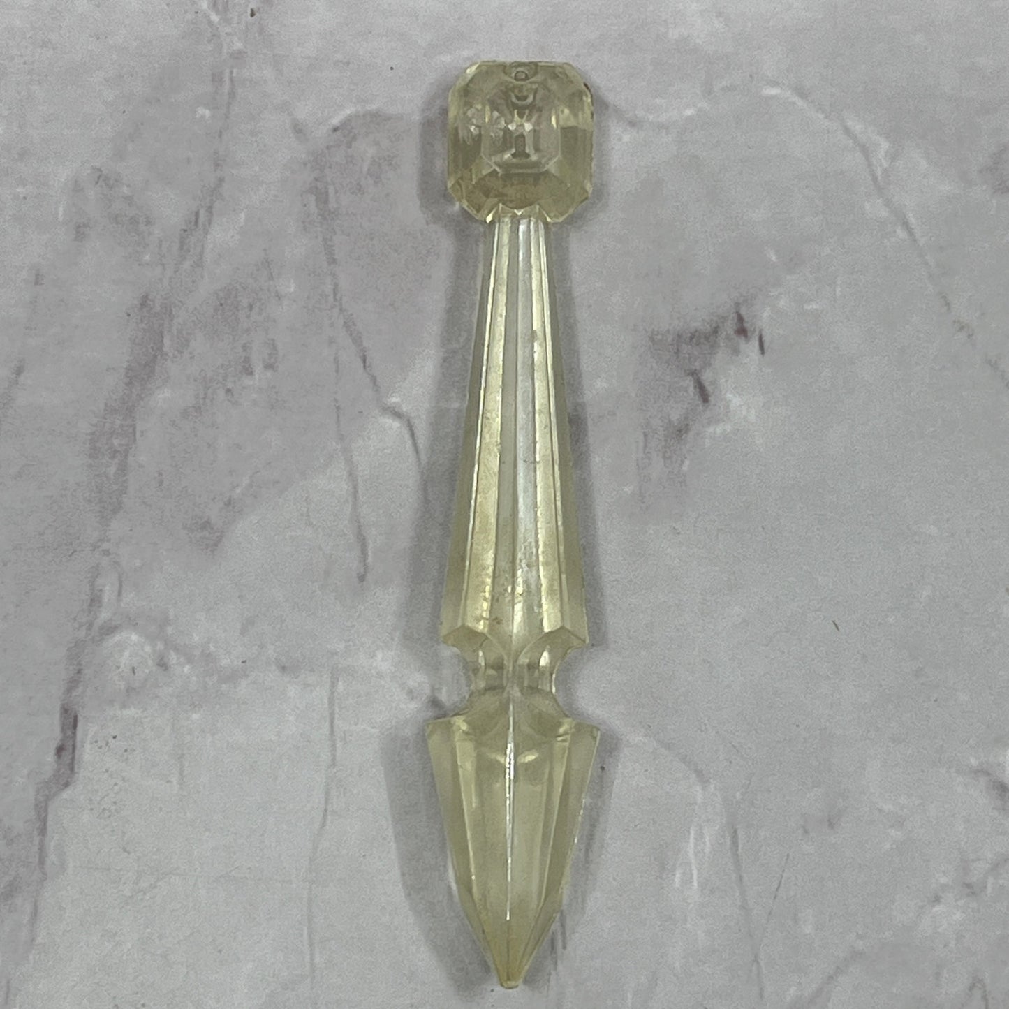 1950s Lucite Acrylic Boudoir Waterfall Lamp Crystal Prism Replacement SB7-2