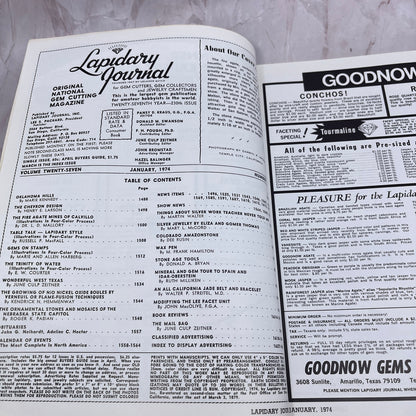 A Silhouette in Fire Agate - Lapidary Journal Magazine - Jan 1974 M27