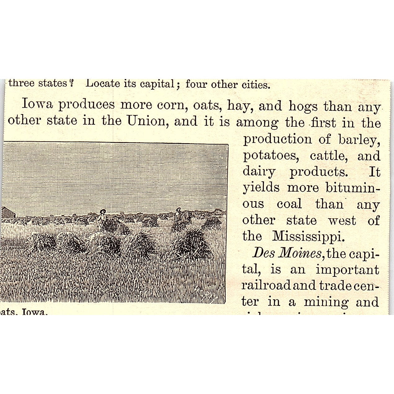 Lock in the Soo Canal St. Marys River MI 3x4" 1901 Engraving AF6-M11