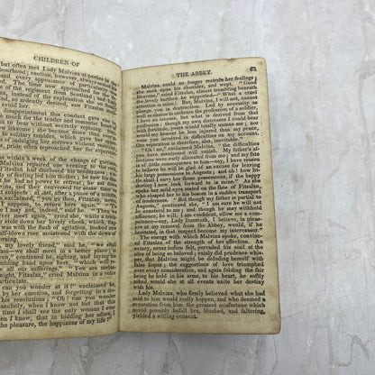 1828 The Children of the Abbey Vol. 1 Regina Maria Roche TK3-B2