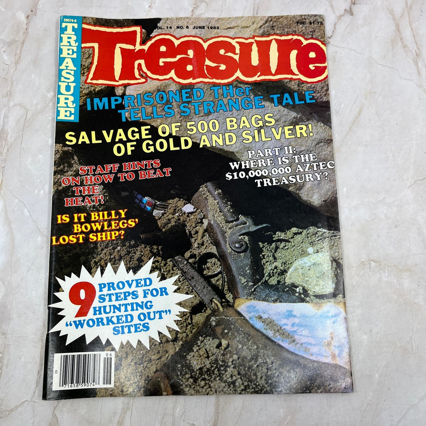 1983 June - Treasure Magazine - Treasure Hunting Metal Detecting Gold Coins M10