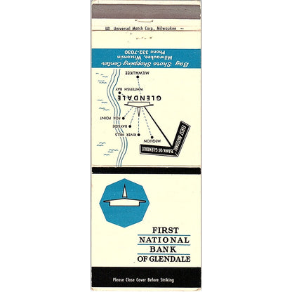 First National Bank of Glendale Vintage Matchbook TB6-MB2-7