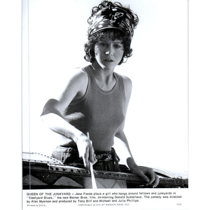 Queen of the Junkyard Jane Fonda 1972 Movie Still Steelyard Blues 7.5x9.5 AE7