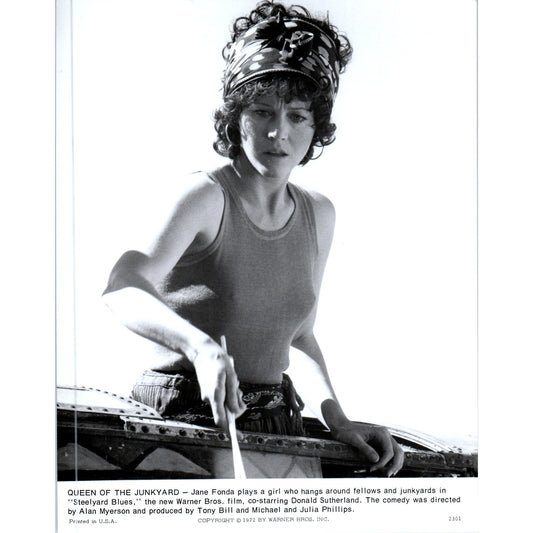 Queen of the Junkyard Jane Fonda 1972 Movie Still Steelyard Blues 7.5x9.5 AE7
