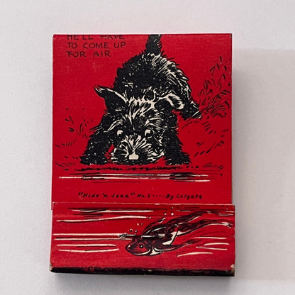 Scotty Dog International Card Game Scoring 1935 Matchbook Cover TB8-MB-10