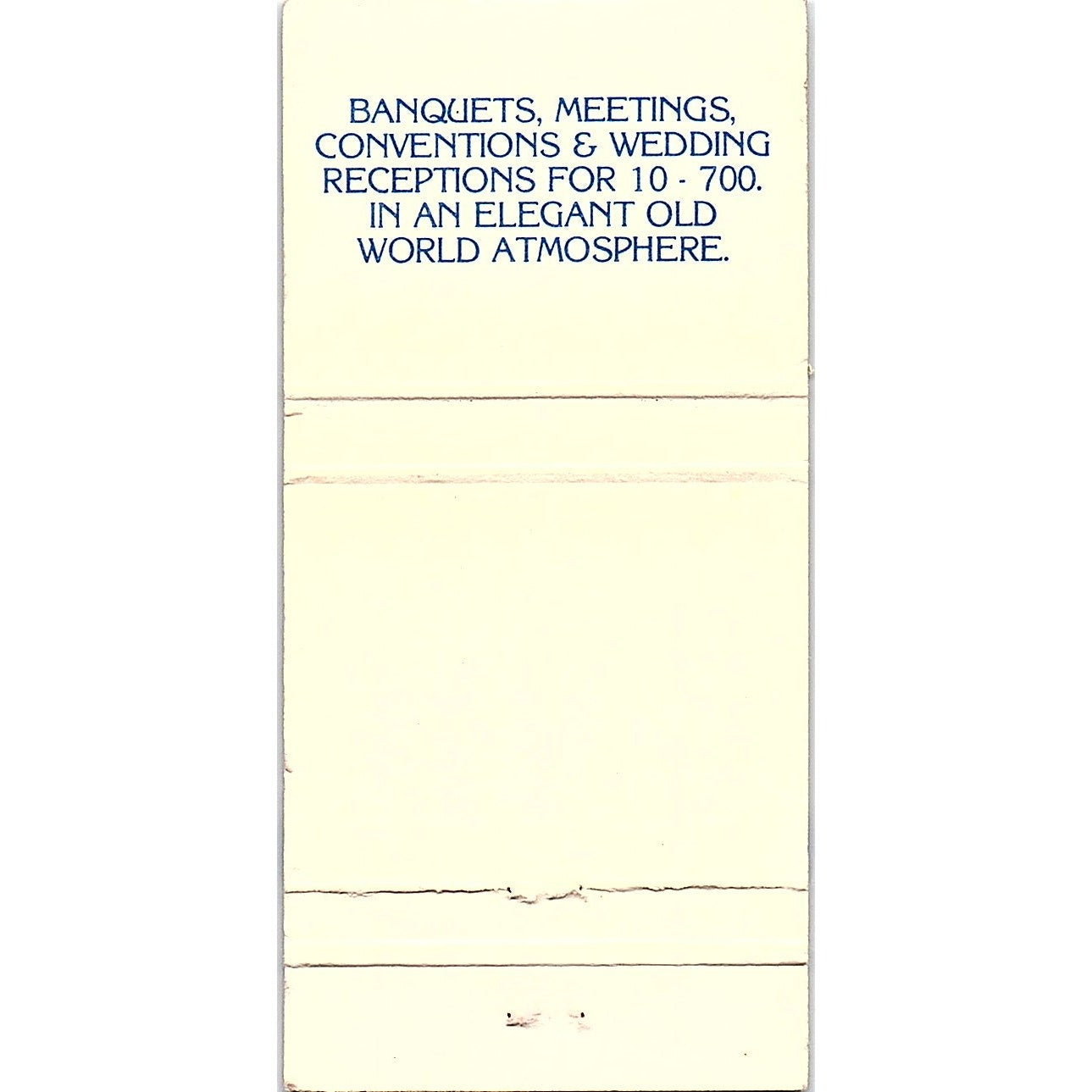 Historic Hotel Easton, Easton PA Vintage Matchbook TB6-MB2-12