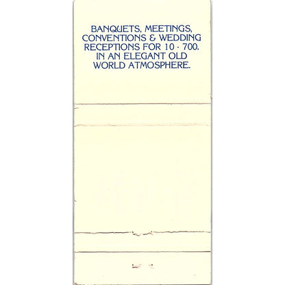 Historic Hotel Easton, Easton PA Vintage Matchbook TB6-MB2-12