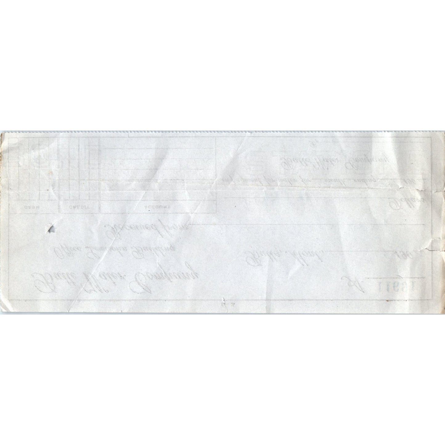 1904 Butte Water Company Bank Check Butte Montana Walter Wochinsky AE8