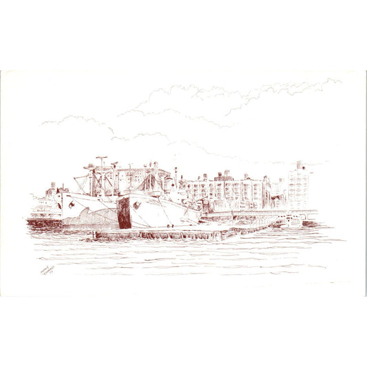 John W. Brown Liberty Ship Vintage Postcard PC17