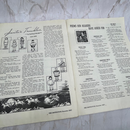 1937 All Grades Students Christmas Program Crafts Instructor Magazine Clip FL6-2