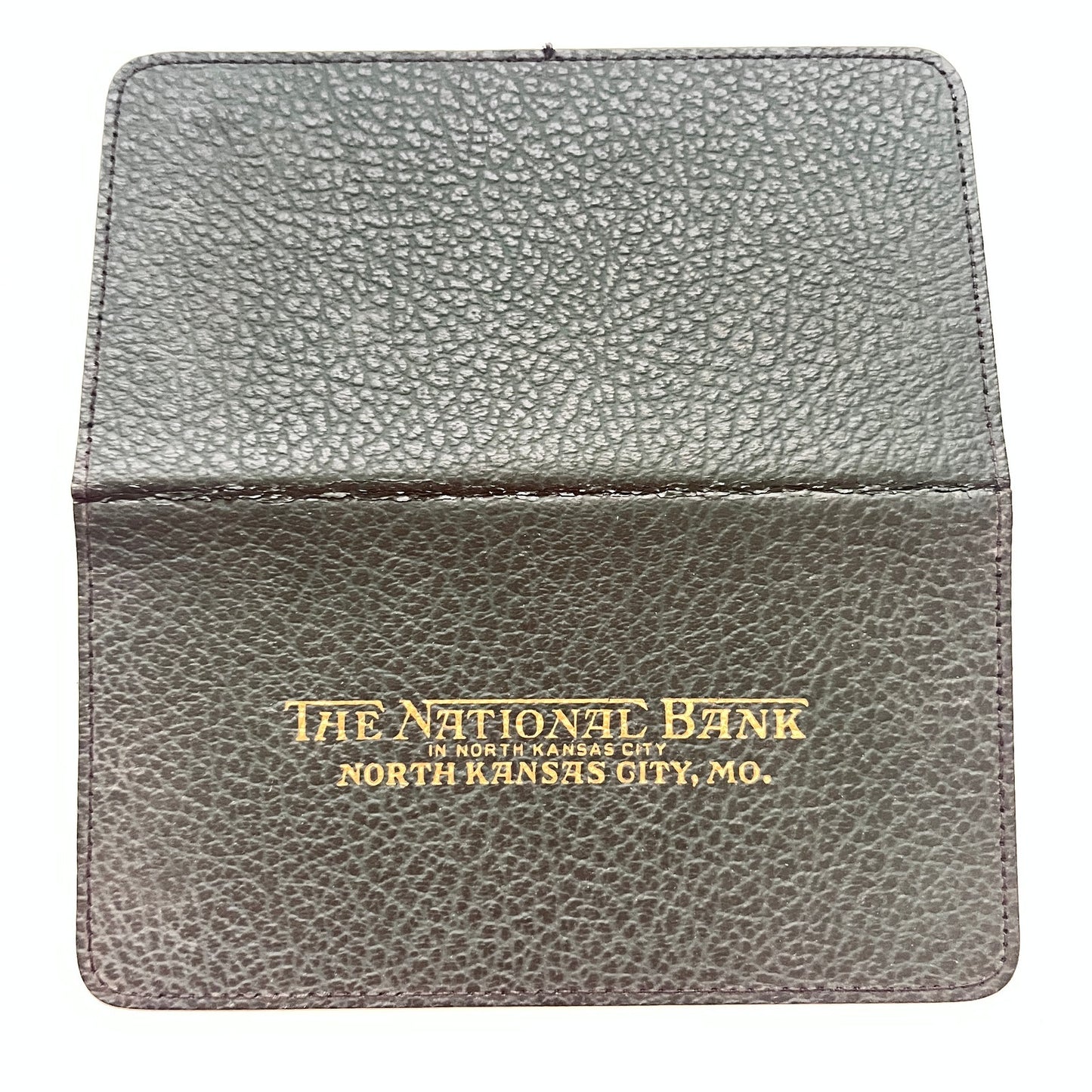The National Bank in North Kansas City MO Leather Checkbook Holder AK7-5