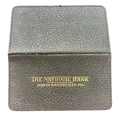 The National Bank in North Kansas City MO Leather Checkbook Holder AK7-5