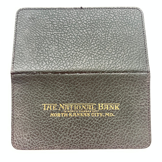 The National Bank in North Kansas City MO Leather Checkbook Holder AK7-5