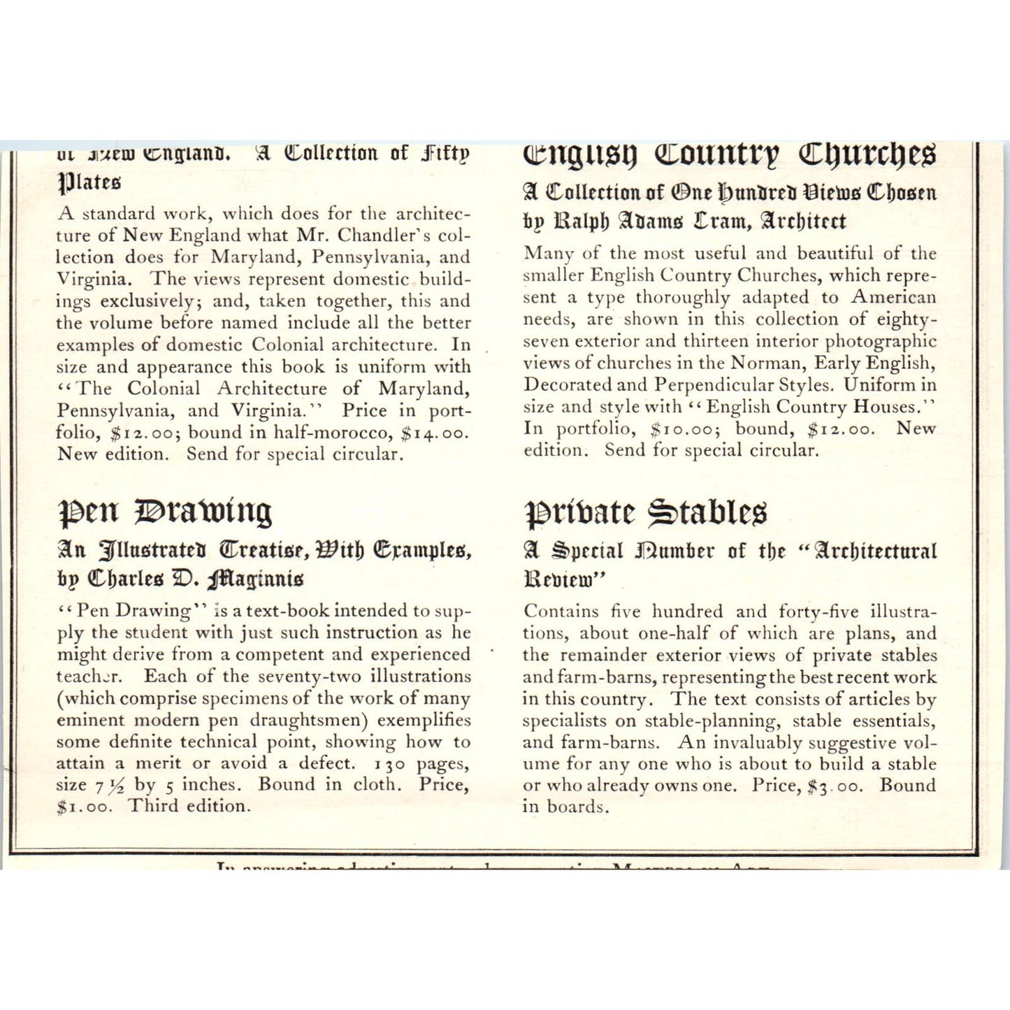 Books on Art Houghton, Mifflin and Co Boston c1905 Victorian Ad AE9-MA4