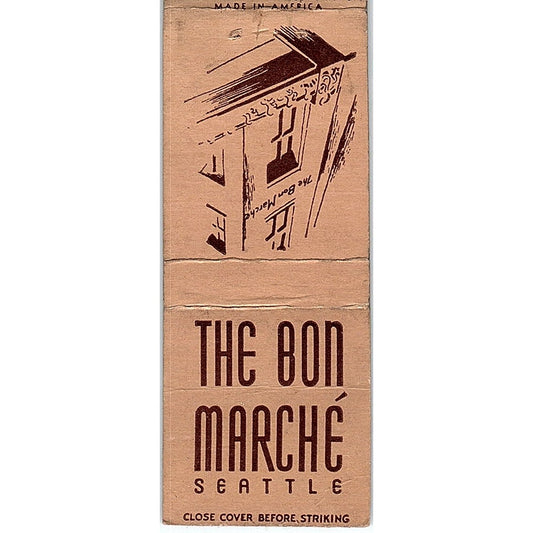 The Bon Marché Seattle WA Vintage Matchbook Cover SC7-Y6