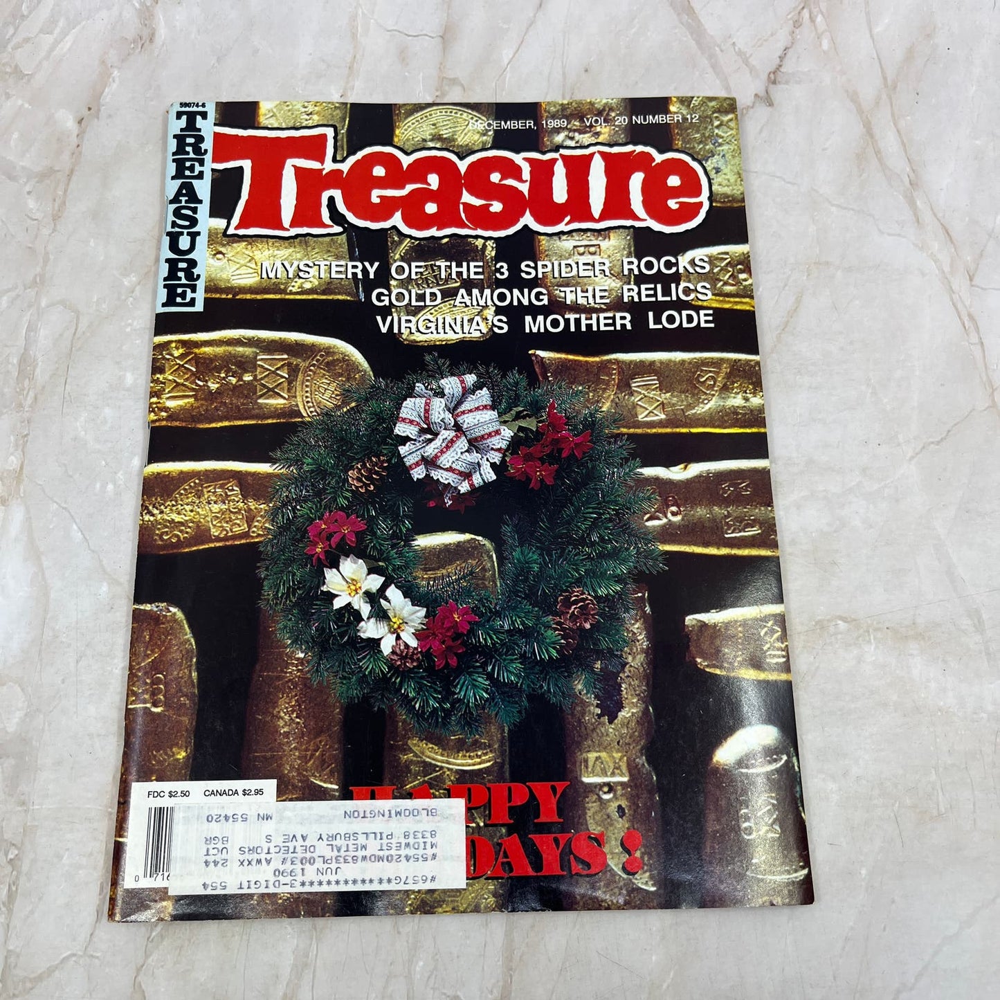1989 Dec - Treasure Magazine - Treasure Hunting Prospecting Metal Detector M16