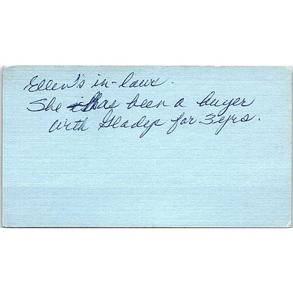 JW's Women's Apparel Jack & Gladys Wallace Mankato MN Vtg Business Card SE5-B5