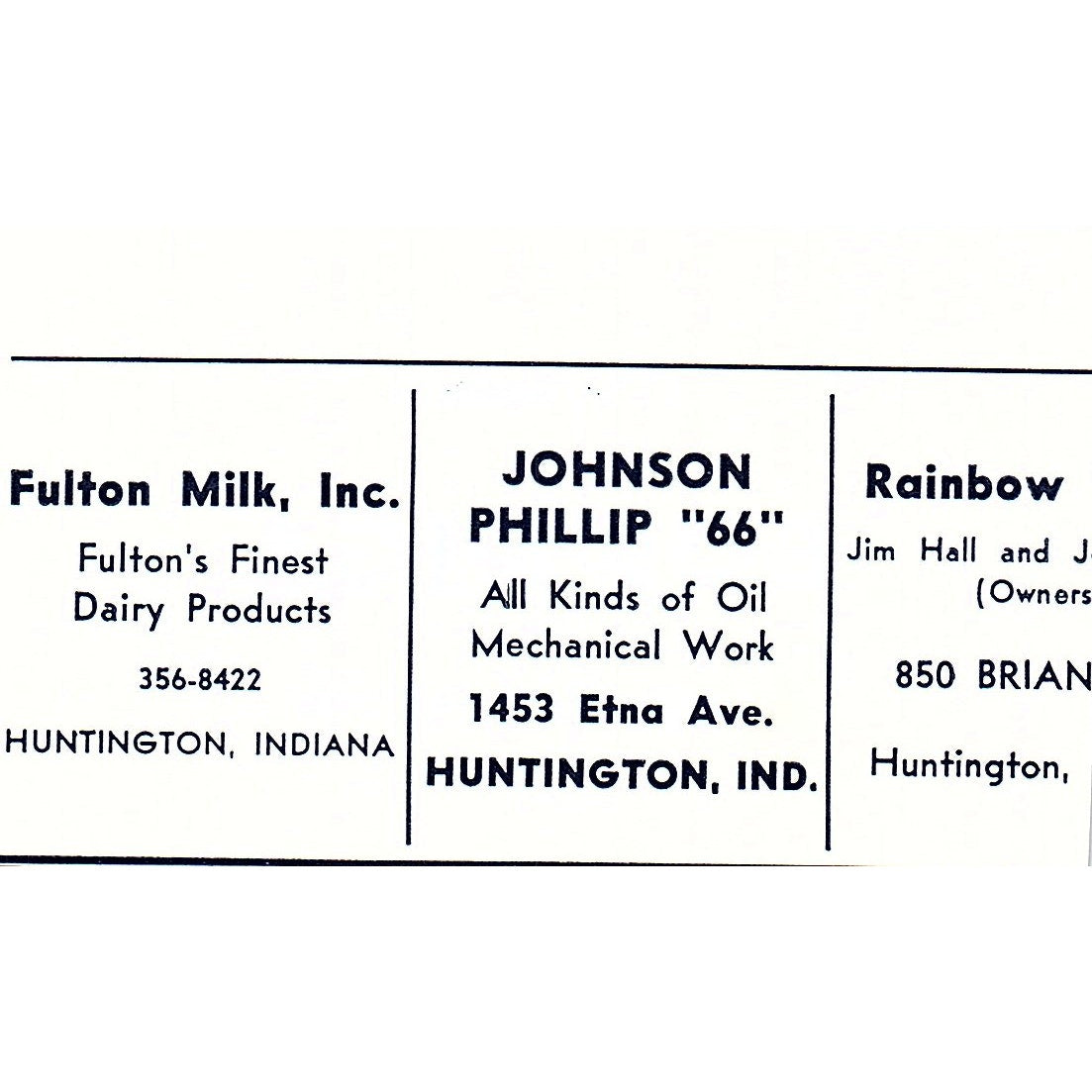 Bob's IGA Huntington Indiana 1964 Ad AG1-M8