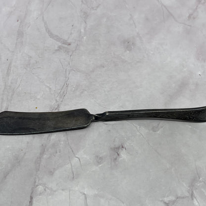 Twisted Butter Knife Floral Pattern 7" Vintage Silverplate TC5-OS-3