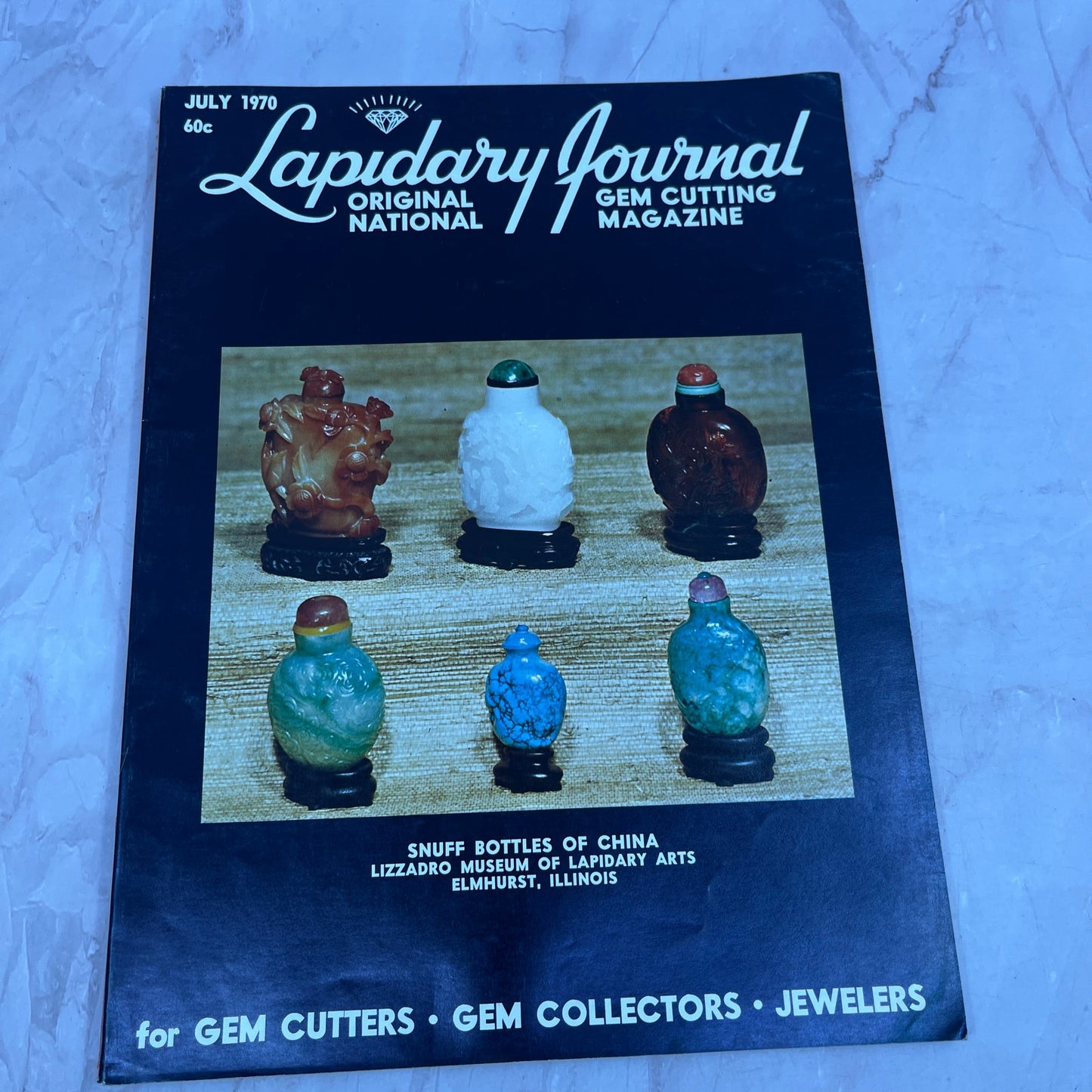 Snuff Bottles of China Lizzadro Museum Lapidary Journal Magazine - Jul 1970 M25