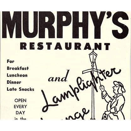 The Matchless Restaurant and Cocktail Lounge Denver CO 1958 Ad AG1-H3