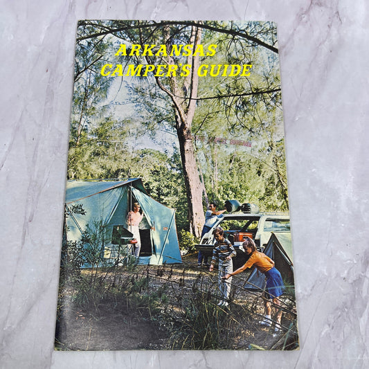 1969 Arkansas Camper's Guide Travel Guide Book TH2-BO1