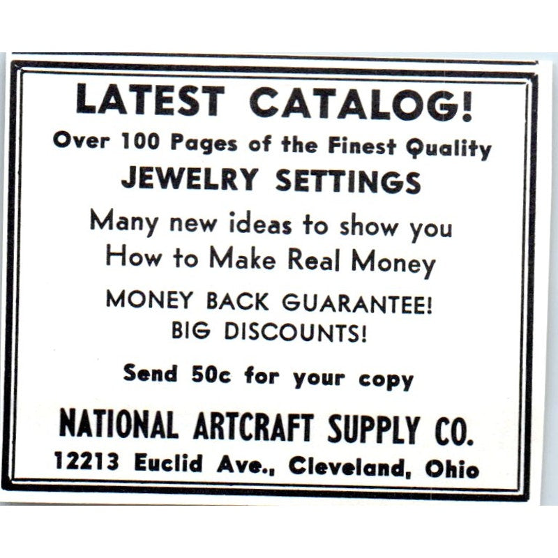 National Artcraft Supply Co Cleveland Ohio 1964 Magazine Ad AB6-M1