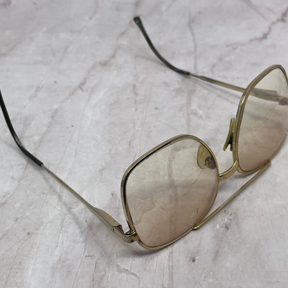 Vintage Gold Tone Klixx Aviator Glasses Eyeglasses Frames TH9-G3-1