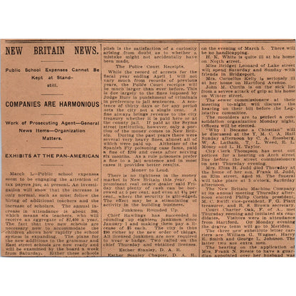 C.C. Fuller & Co Baby Trundlers Ford St Hartford 1901 Newspaper Ad AD8-H1