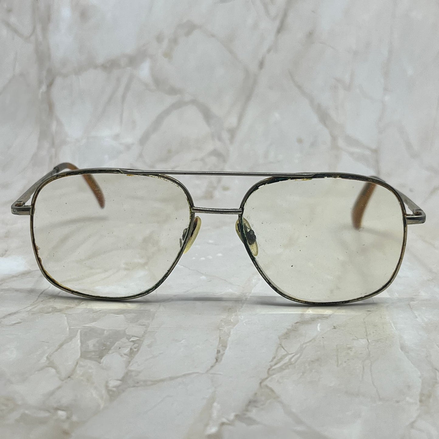 Retro Men’s Gold Tone Aviator Sunglasses Eyeglasses Frames TD7-G3-6