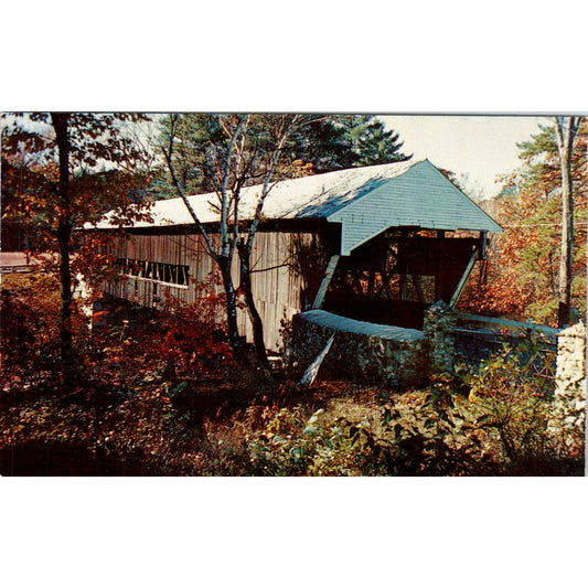 Conway NH White Mountains Covered Bridge Postcard PC3